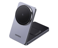 Ładowarka do smartfonów UGREEN Ładowarka indukcyjna 2w1 W528 do iPhone AirPods 20W szara
